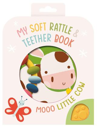 My Soft Rattle and Teether: Moo! Cow | Yoyo Books (Ciltli)  - Resim 1