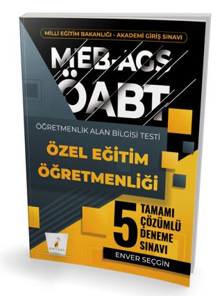 MEB-AGS ÖABT Özel Eğitim Öğretmenliği Tamamı Çözümlü 5 Deneme Sınavı