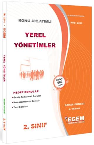 2. Sınıf Yerel Yönetimler Bahar Dönemi Konu Anlatımlı Soru Bankası 4. Yarıyıl 2260