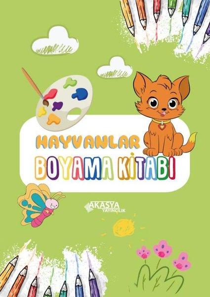 Hayvanlar Boyama Kitabı | Akasya Yayıncılık (İnce Kapak)  - Resim 1