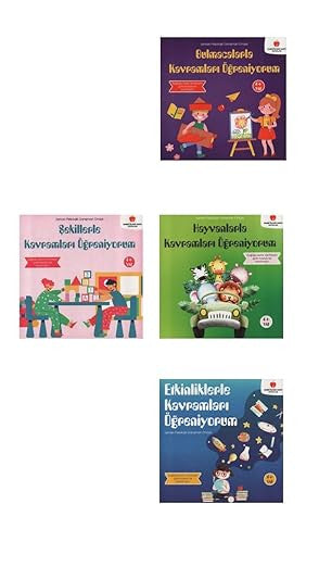 Sabri Ülker Vakfı 4+ Yaş Çocuklar İçin Kavramları Öğreniyorum Serisi 4 Kitap kitap kapağı