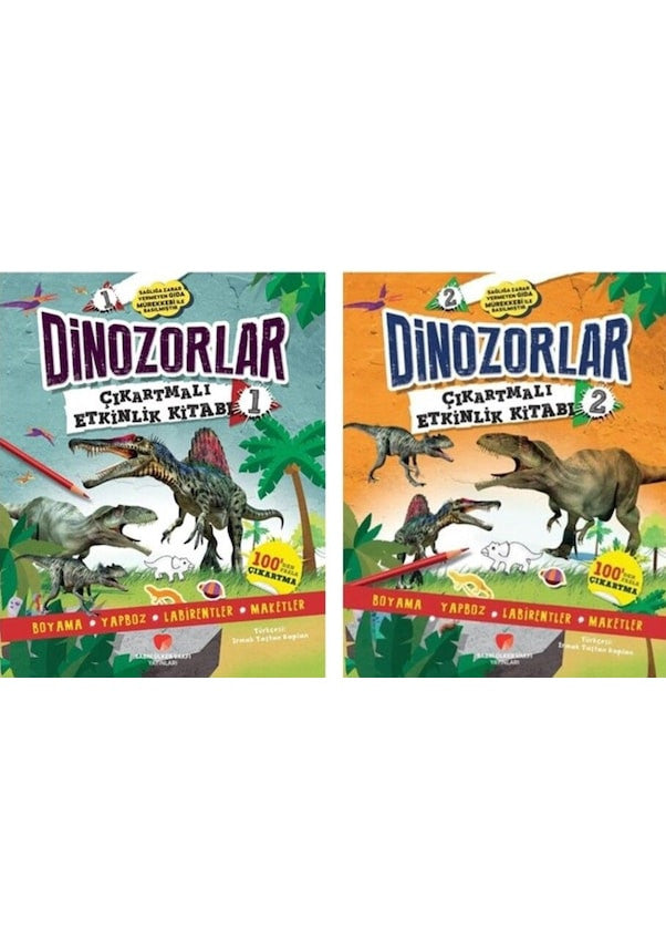 Sabri Ülker Vakfı Dinozorlar 1-2 Çıkartmalı Etkinlik Kitapları kitap kapağı