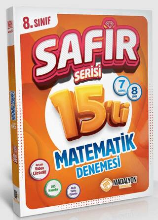 Safir 8. Sınıf Matematik Branş Deneme 15`li - Kolektif kitap kapağı