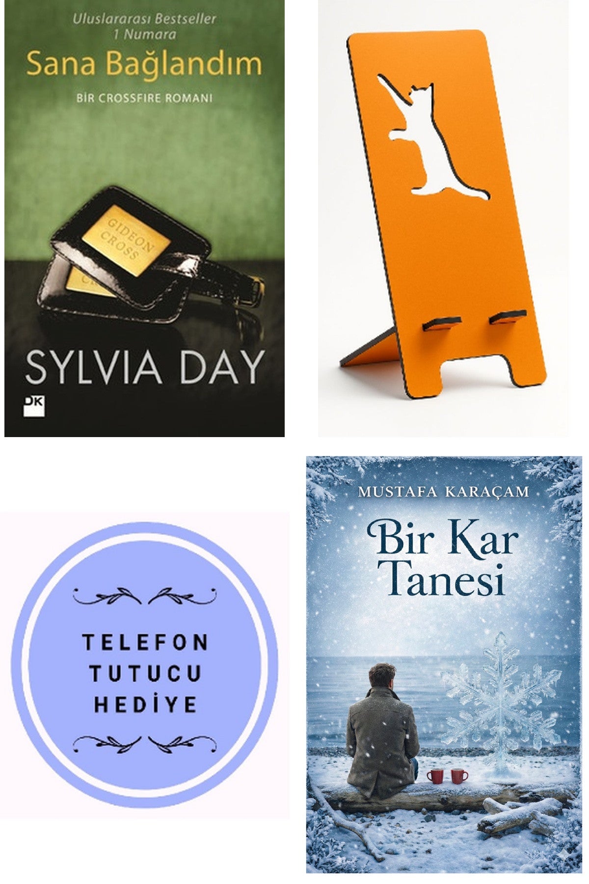 Sana Bağlandım - Sylvia Day + Telefon Tutucu + Bir Kar Tanesi kitap kapağı