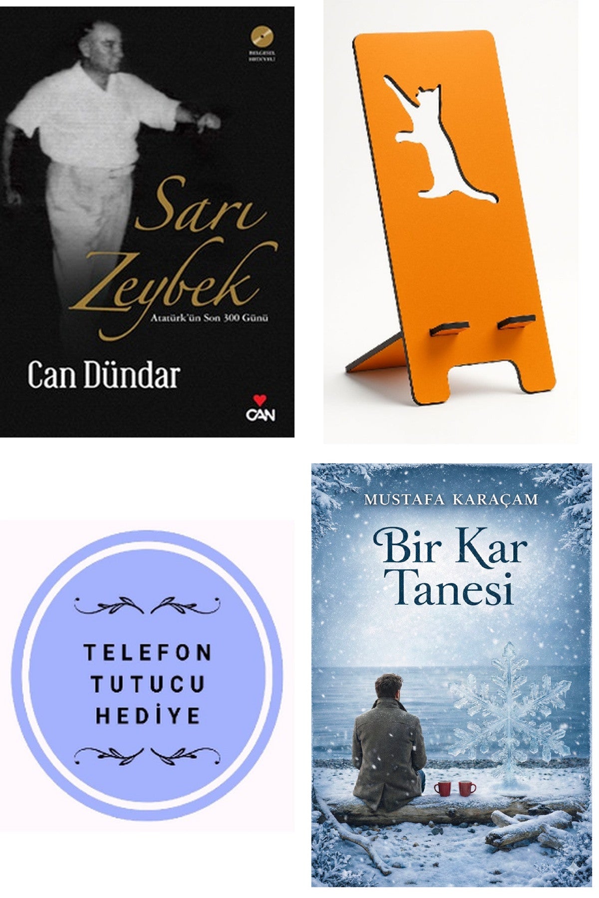 Sarı Zeybek - Can Dündar + Telefon Tutucu + Bir Kar Tanesi kitap kapağı