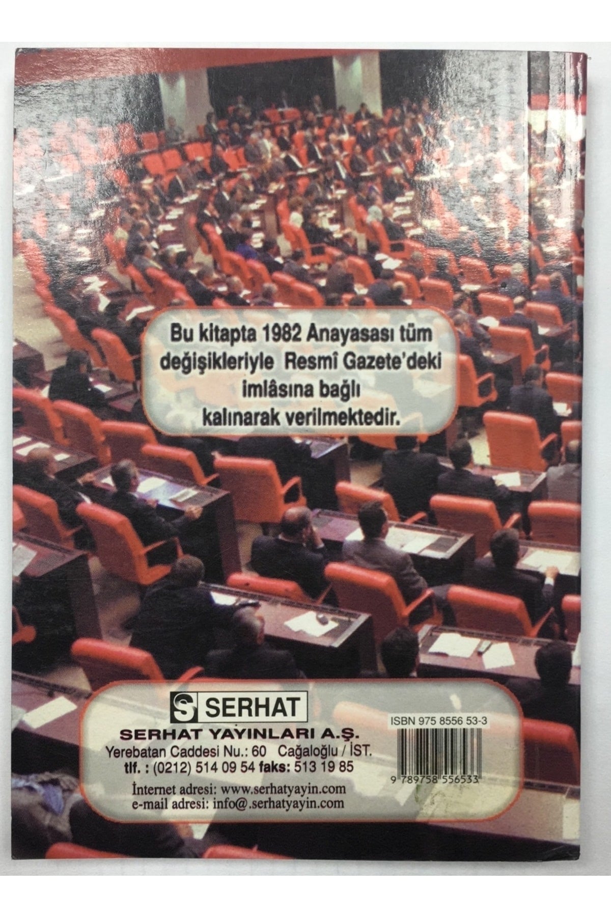 Serhat Anayasa kitap kapağı
