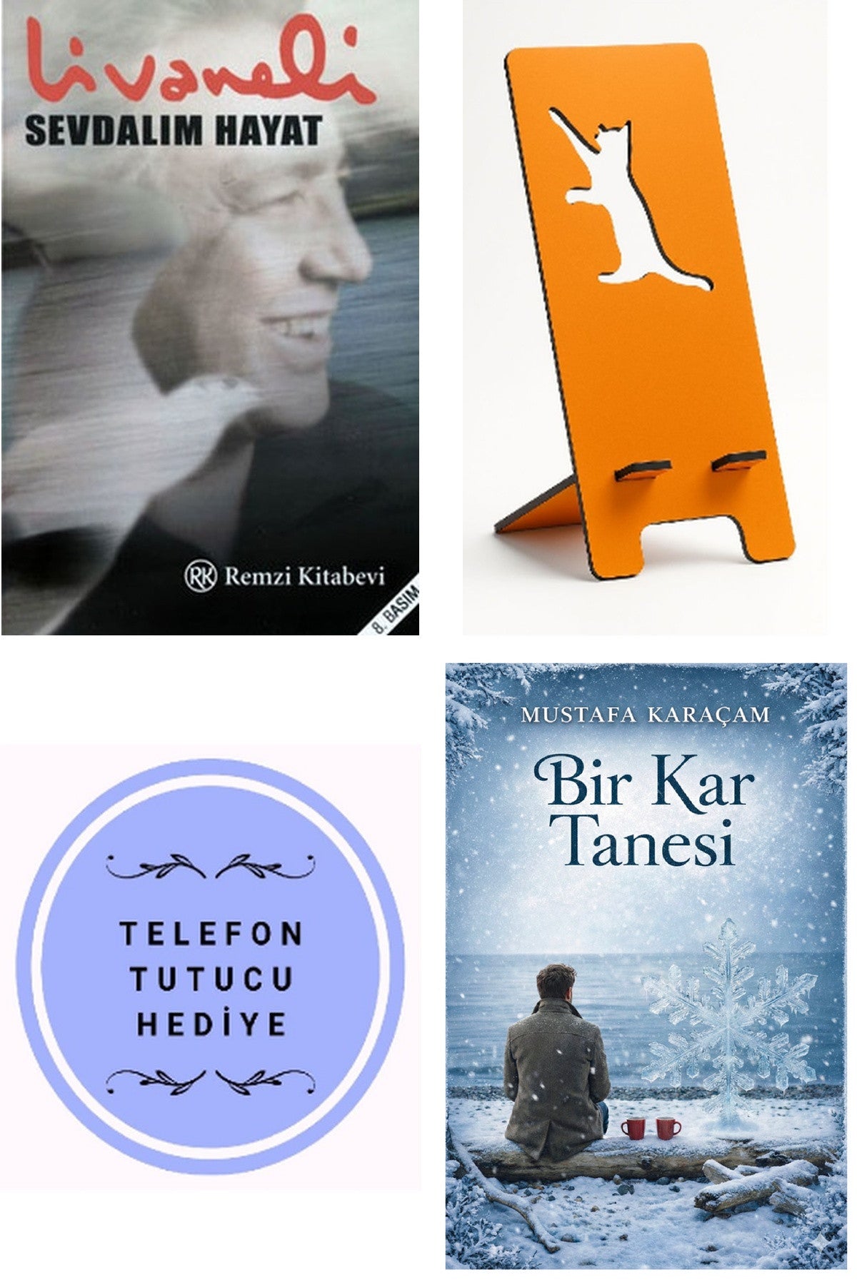 Sevdalım Hayat - Zülfü Livaneli + Telefon Tutucu + Bir Kar Tanesi kitap kapağı