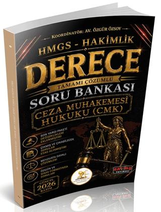 HUKAL HMGS-Hakimlik Derece Ceza Muhakemesi Hukuku Soru Bankası | Savaş Yayınevi (Ciltsiz)  - Resim 1