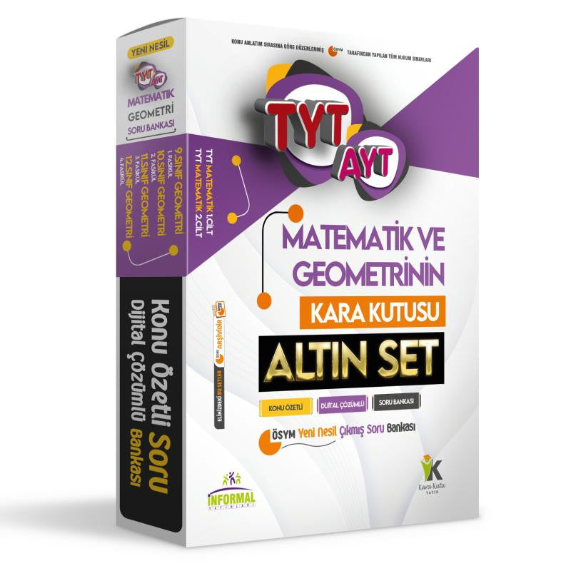 SIFIRDAN YKS-TYT Matematik ve Geometrinin Kara Kutusu Konu Ö. Dijital ç. Soru Bankası Altın Set kitap kapağı