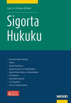 Sigorta Hukuku - M. Barış GÜNAY kitap kapağı