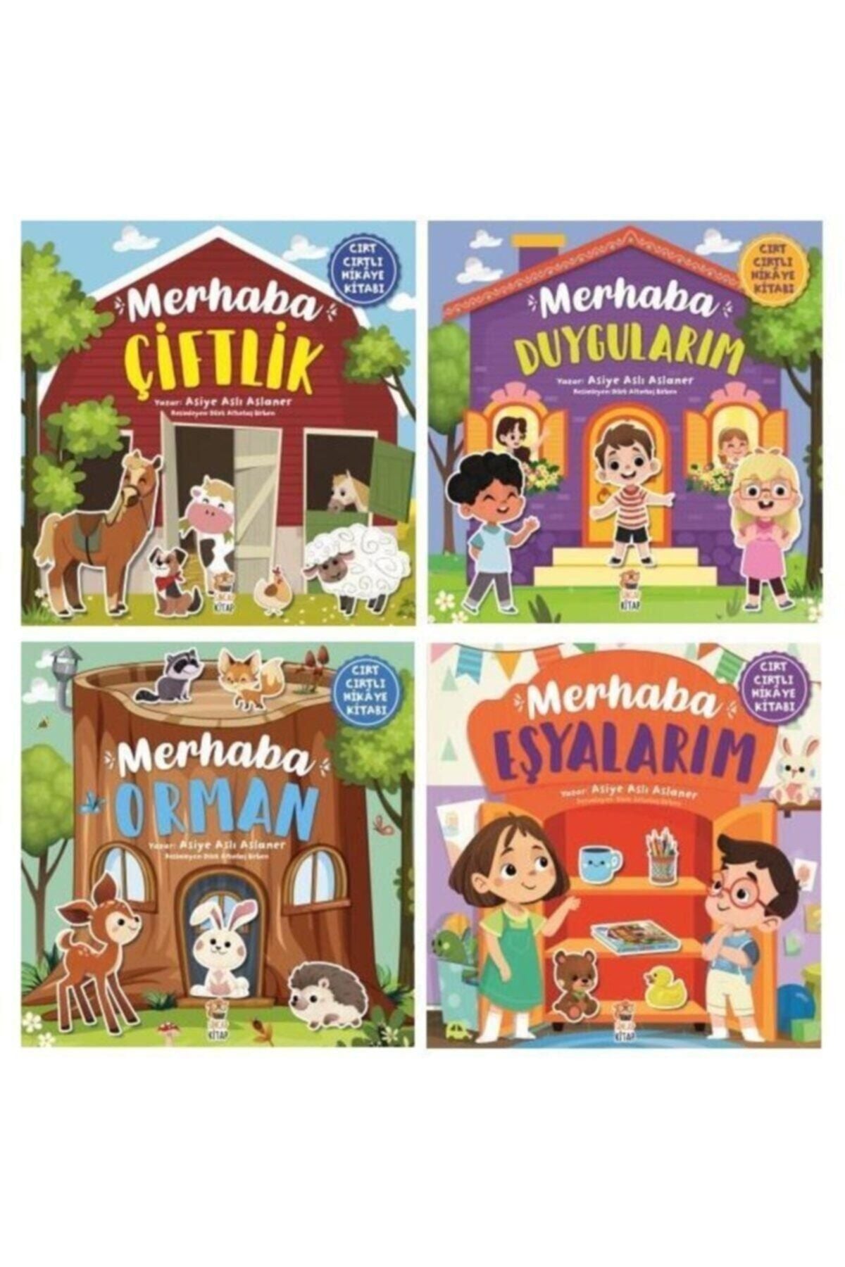 Sincap Kitap Sincap Cırt Cırtlı Hikaye Kitabı Seti Merhaba Serisi 4 Kitap kitap kapağı