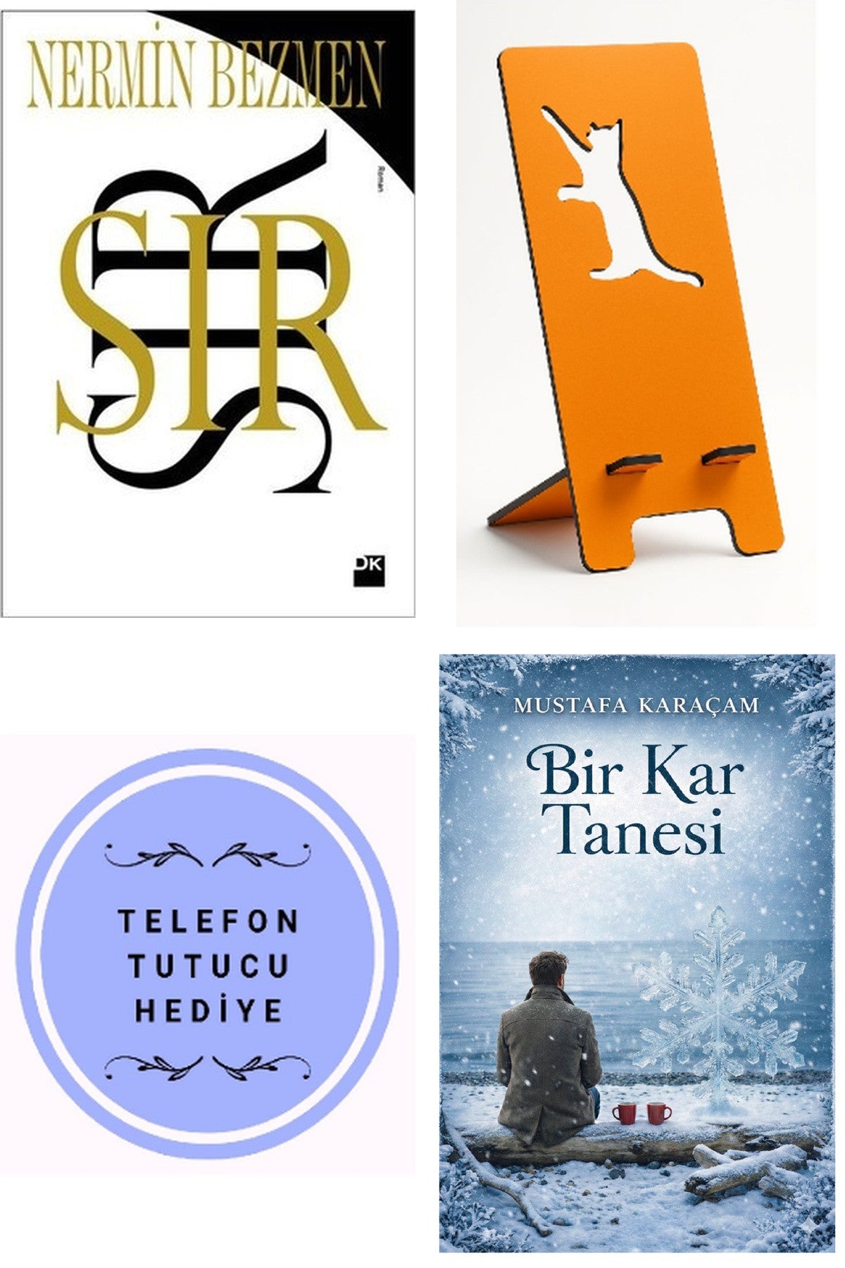 Sır - Nermin Bezmen + Telefon Tutucu + Bir Kar Tanesi kitap kapağı
