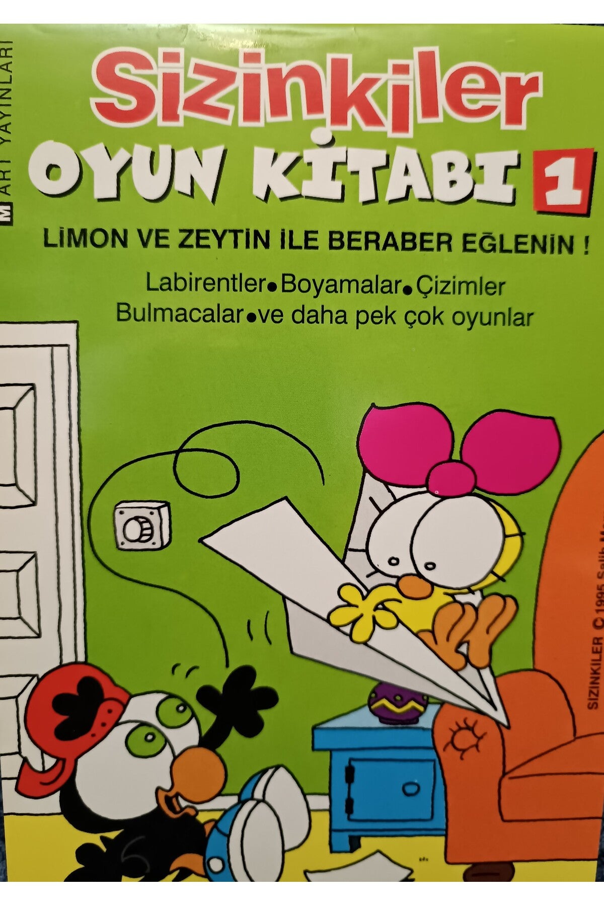 Sizinkiler Oyun Kitabı 1 / Labirentler, Boyamalar, Çizimler, Bulmacalar kitap kapağı