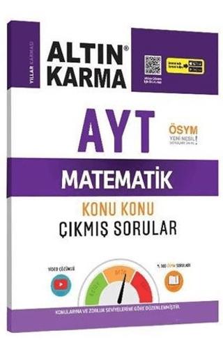 Altın Karma AYT  Matematik  Konu Konu Çıkmış Sorular | Altın Karma Yayınları (Ciltsiz)  - Resim 1