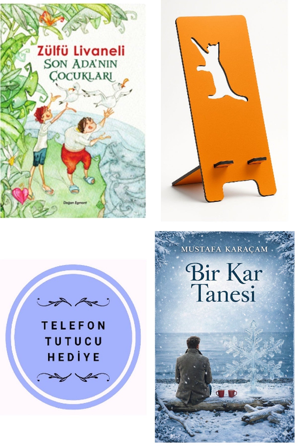 Son Ada'nın Çocukları - Zülfü Livaneli + Telefon Tutucu + Bir Kar Tanesi kitap kapağı