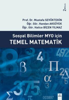 Sosyal Bilimler MYO İçin Temel Matematik - Mustafa Sevüktekin kitap kapağı