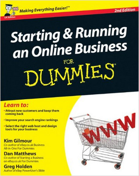 Starting and Running an Online Business For Dummies - Kim Gilmour kitap kapağı