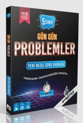 Strateji 5. Sınıf Gün Gün Problemler Soru Bankası - Kolektif kitap kapağı