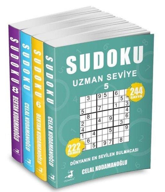Sudoku Uzman Seviye Seti 2 - 4 Kitap Takım | Olimpos Yayınları