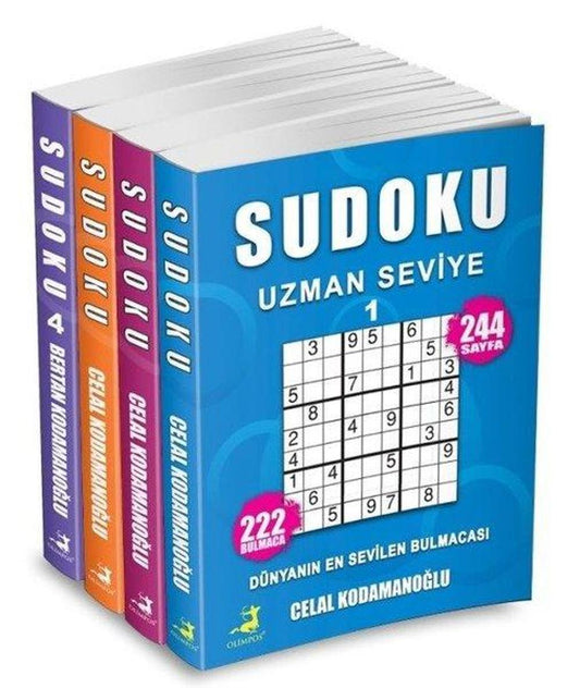 Sudoku Uzman Seviye Seti - 4 Kitap Takım | Olimpos Yayınları