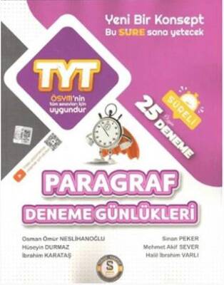 TYT Paragraf 25`li Deneme Günlükleri - Kolektif kitap kapağı
