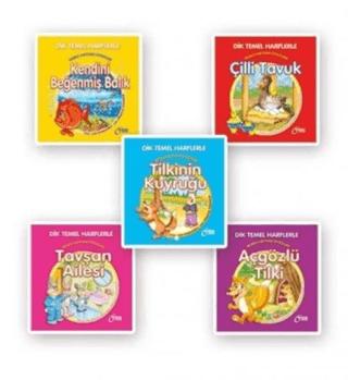 Dik ve Temel Harflerle Neşeli Hayvan Öyküleri (5 Kitap Takım)