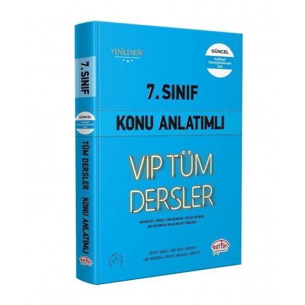 7.Sınıf VIP Tüm Dersler Konu Anlatımlı - Mavi Kitap | Editör (İnce Kapak)  - Resim 1