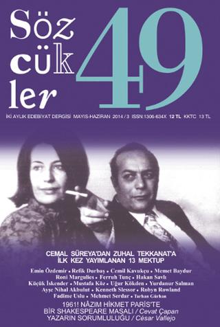 Sözcükler Dergisi Sayı: 49 Mayıs -Haziran 2014 | Sözcükler Yayınları (Ciltsiz)  - Resim 1