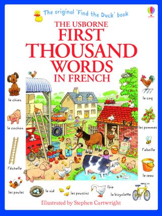 First Thousand Words In French | Usborne (Ciltsiz)  - Resim 1