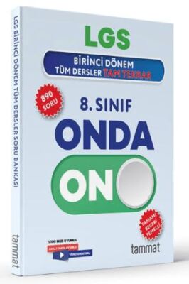 8. Sınıf LGS 1. Dönem Onda On Tüm Dersler Tam Tekrar Soru Bankası - Kolektif kitap kapağı