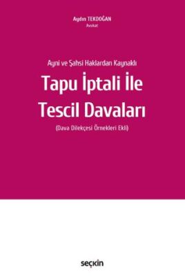 Tapu İptali ile Tescil Davaları - Aydın TEKDOĞAN kitap kapağı