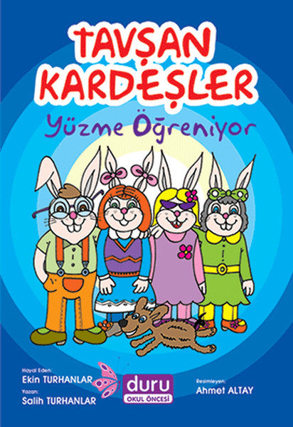 Tavşan Kardeşler Yüzme Öğreniyor - Salih Turhanlar kitap kapağı