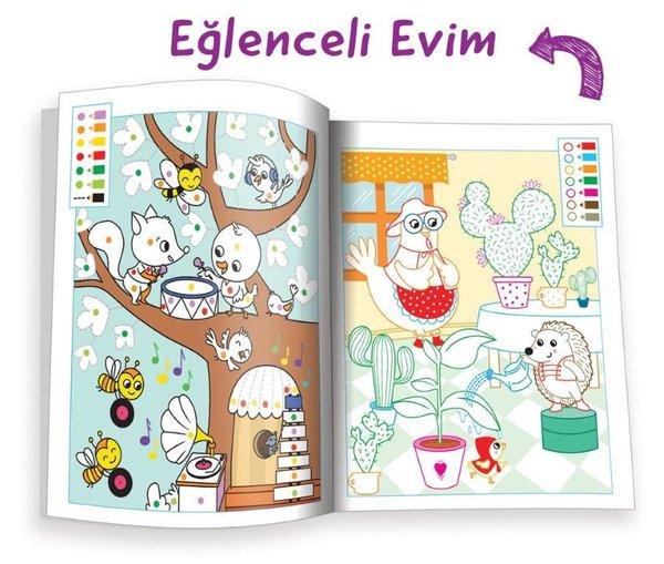 Eğlenceli Evim 4-5 Yaş-Kodlamalı Eğitici Boyama Kitabı-2.Seviye | Sincap Kitap (İnce Kapak)  - Resim 2