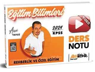 2024 KPSS Eğitim Bilimleri Rehberlik ve Özel Eğitim Video Ders Notları | HocaWebde Yayınları (Ciltsiz)  - Resim 1