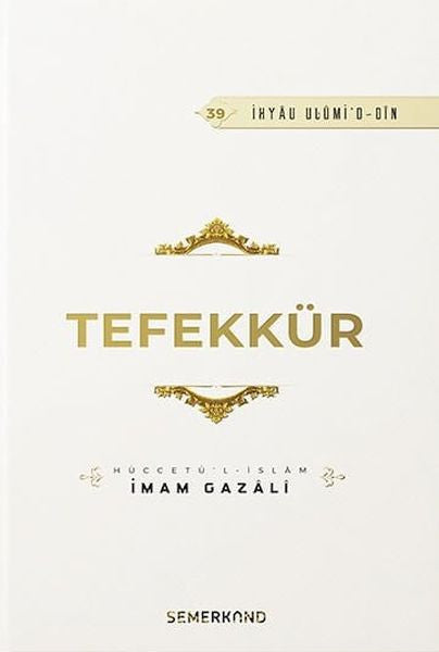 Tefekkür - İmam Gazali kitap kapağı