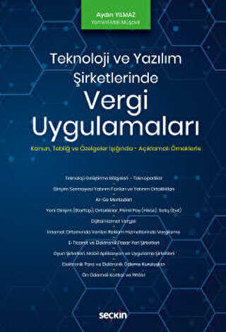 Teknoloji ve Yazılım Şirketlerinde Vergi Uygulamaları - Aydın Yılmaz kitap kapağı