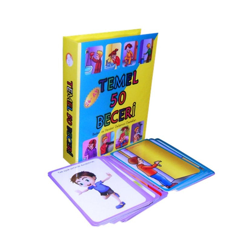 Temel 50 Beceri Kartları kitap kapağı
