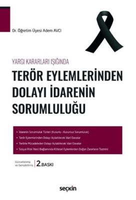 Terör Eylemlerinden Dolayı İdarenin Sorumluluğu - Adem Avcı kitap kapağı