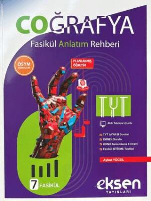 TYT Coğrafya Fasikül Anlatım Rehberi 7`li - Aykut Yüceil kitap kapağı