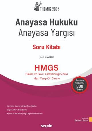 THEMIS – Anayasa Hukuku – Anayasa Yargısı Soru Kitabı - Ümit Kaymak kitap kapağı