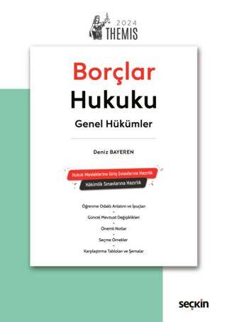 THEMIS – Borçlar Hukuku Genel Hükümler – Konu Anlatımı - Deniz Bayeren kitap kapağı