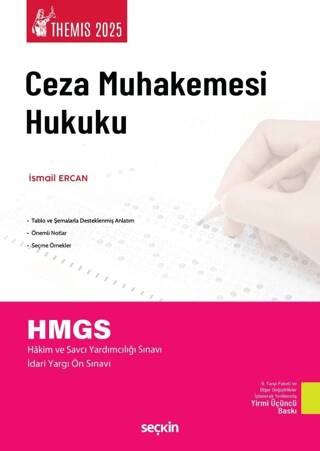 THEMIS - Ceza Muhakemesi Hukuku Konu Kitabı - İsmail Ercan kitap kapağı