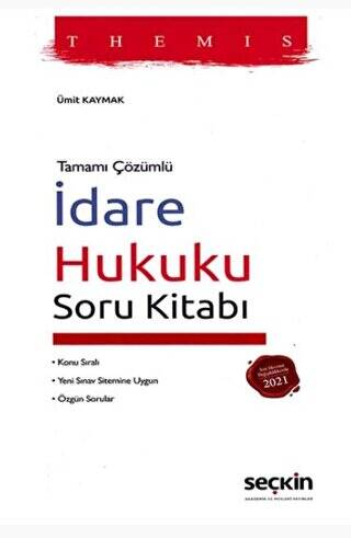 THEMIS - İdare Hukuku Soru Kitabı - Ümit Kaymak kitap kapağı