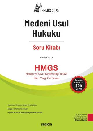 THEMIS - Medeni Usul Hukuku Soru Kitabı - İsmail Ercan kitap kapağı