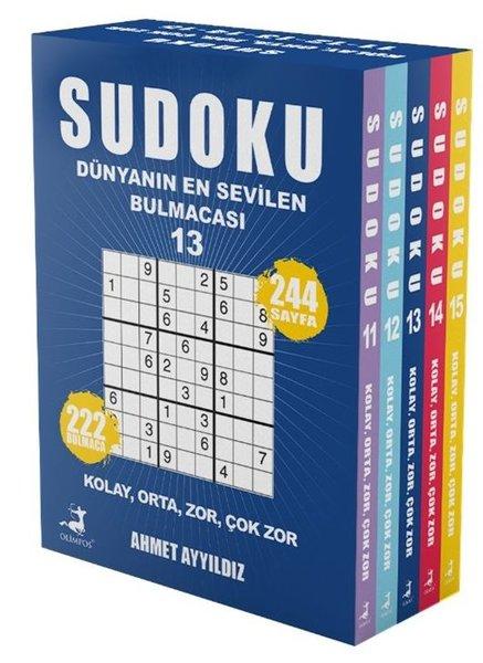 Sudoku - Dünyanın En Sevilen Bulmacası Seti - 5 Kitap Takım 11 - 12 - 13 - 14 - 15 | Olimpos Yayınları (İnce Kapak)  - Resim 1
