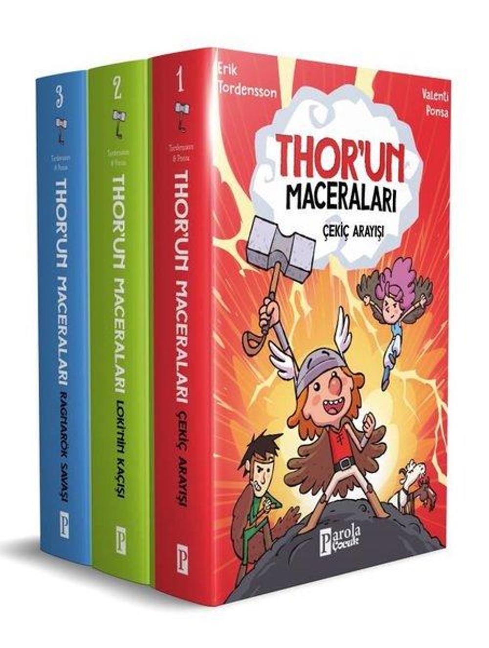 Thor'un Maceraları Seti - 3 Kitap Takım | Parola Çocuk