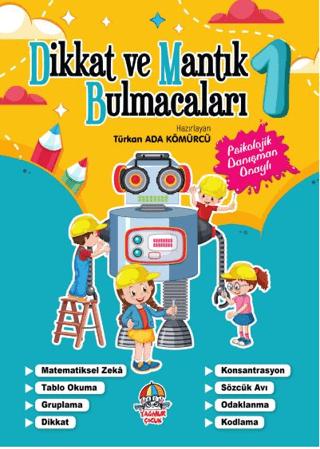 Dikkat ve Mantık Bulmacaları - 1 - Türkan Ada Kömürcü - Yağmur Çocuk - Türkan Ada Kömürcü kitap kapağı