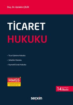 Ticaret Hukuku - Aytekin ÇELİK kitap kapağı
