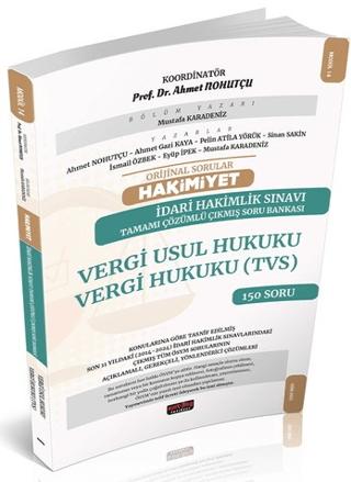 HAKİMİYET Adli Hakimlik Vergi Usul Vergi Hukuku TVS Çıkmış Soru Bankası | Savaş Yayınevi (Ciltsiz)  - Resim 1