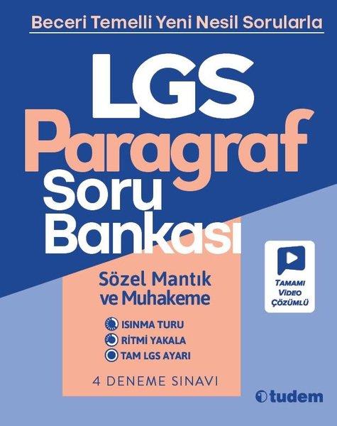 LGS Paragraf Soru Bankası | Tudem Yayınları - Ders Kitapları (İnce Kapak)  - Resim 1